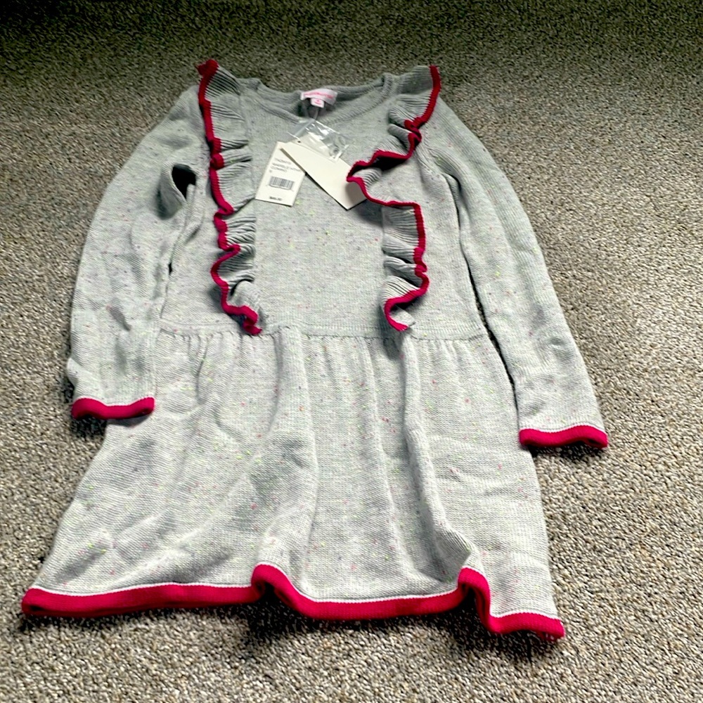 Girls sweater dress size 6 NWT